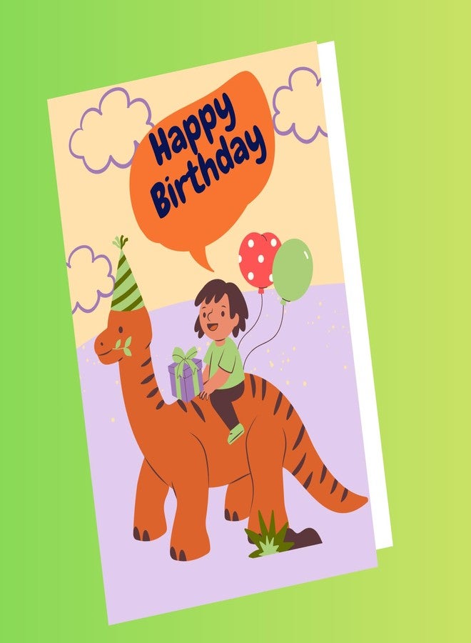 BenignCraft Happy Birthday cards for kids. 3 x 4 Inch 5 Unique Designs (4 Each) set of 20 cards with Envelopes. Folded Blank Greeting Cards for a birthday gift. - Image 4